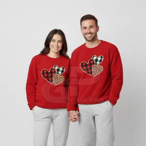 Sudadera Romántica con Temática de San Valentín, Cálida y Suave al Tacto, Estilo Moderno para Atuendos Casuales y Colección de Temporada Festiva - Product Image 3