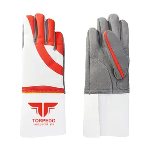 Nuevo estilo, guante de esgrima acolchado de doble capa, guantes de esgrima antideslizantes, guantes de entrenamiento con forro de algodón reutilizables para hombres y mujeres