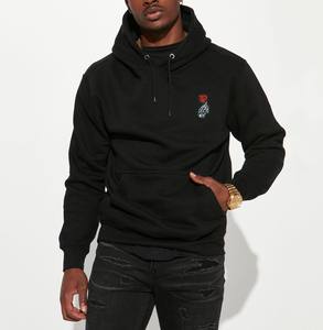 Sudaderas con capucha transpirables de algodón puro 100% para hombre, ropa de calle mezclada de algodón básico, sudaderas con capucha de diseño personalizado de Color sólido para adultos a buen precio - Product Image 2