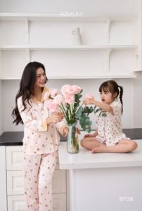 Vêtements de maternité en soie perlée de haute qualité Price-B728 de gros absorbant la sueur cool et confortable - Product Image 2