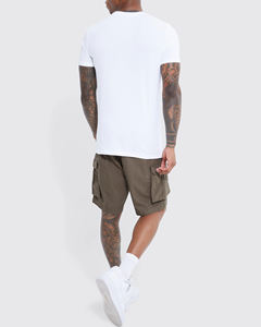 Pantalones cortos de sudor elásticos de secado rápido para hombre personalizados al por mayor 2024, pantalones cortos Cargo informales de lona de algodón, talla XS, patrón sólido Digital - Product Image 6