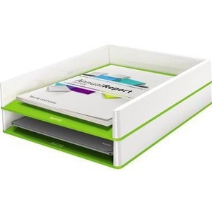 Bandeja para Documentos Leitz WOW Duo Verde/Blanco para Carpetas A4/C4, Material de Poliestireno - Product Image 3