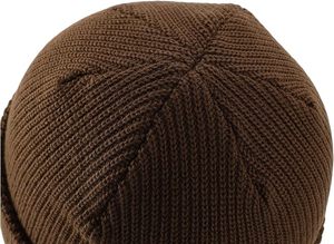 Premium Winter Hat Fold Knit Warm Beanie Hat For Women Logo On demand Soft <b>cap</b> For <b>men</b> - Product Image 3