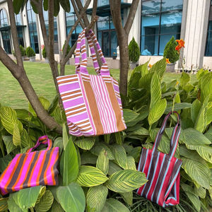 กระเป๋าซิปไนลอน PP เปอร์รีไซเคิลสำหรับอินเดียถุงช้อปปิ้งขนาดเล็กแบบยั่งยืนสินค้าใช้ซ้ำได้สินค้าในครัวเรือนขนาดตามสั่ง - Product Image 2