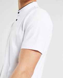 เสื้อโปโลสำหรับผู้ชายเสื้อกีฬาลำลองแขนสั้นปรับแต่งโลโก้ได้มีขนาดปกติทำจากโพลีเอสเตอร์/ ผ้าฝ้ายแข็ง - Product Image 2