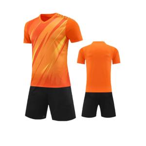 Ensemble de maillot et short de football personnalisé pour hommes, respirant, à séchage rapide, bleu marine, avec uniforme d'entraînement léger antibactérien - Product Image 5