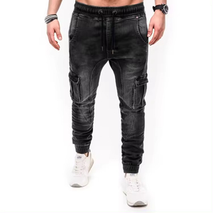 กางเกงยีนส์ทรงสลิมฟิตผู้ชายขายร้อนคุณภาพสูงหลายกระเป๋ากางเกงยีนส์บุรุษ - Product Image 2