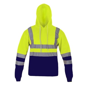 Sudadera con Capucha de Alta Visibilidad con Bolsillos, Reflectante, para Trabajo y Construcción, con Logotipo Personalizado - Product Image 1