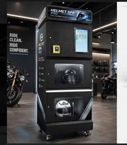 HOT <b>SALES</b> Smart Touch Screen Cashless Motorcycle Helmet Washer Steam Dry Sanitizing Self Service Helmet Cleaning <b>Vending</b> <b>Machine</b> - Product Image 1