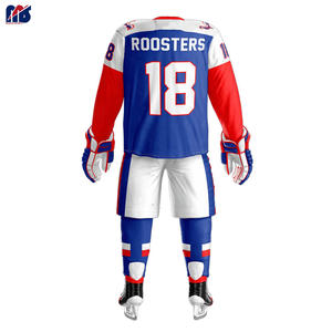 Broderie par sublimation maillots de hockey sur glace d'équipe personnalisés avec nom et numéros Personnaliser la conception graphique unisexe - Product Image 5