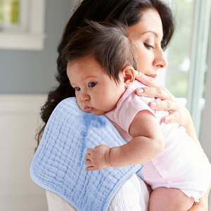 कस्टम आकार 100% जैविक कपास मस्लिन तौलिया धोने नवजात शिशु बर्प कपड़े पर्यावरण के अनुकूल गोट्स प्रमाणित ओएम सेवा - Product Image 6