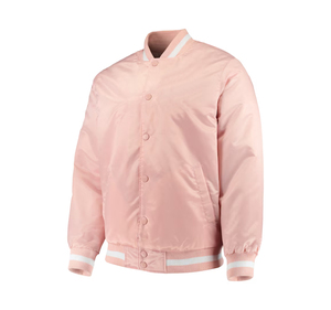 Chaquetas de Satén Personalizadas al por Mayor, Chaquetas Universitarias de Satén con Botones, Chaquetas de Béisbol, Ropa Urbana, Chaqueta Universitaria de Invierno para Hombre - Product Image 1