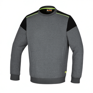 Sudadera con Capucha para Niños con Cuello Redondo y Detalle Verde Fluorescente con Inserciones Negras en los Hombros - Product Image 2