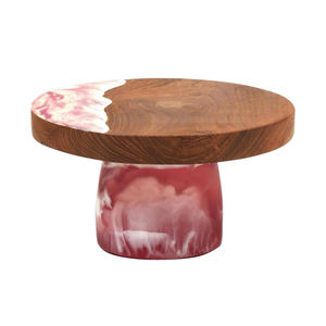 Modern Style Home and Hotel Tableware <b>Cake</b> Stand Shiny Finishing Dinnerware <b>Cake</b> <b>Server</b> Stand Wooden <b>Cake</b> <b>Server</b> Stand - Product Image 2