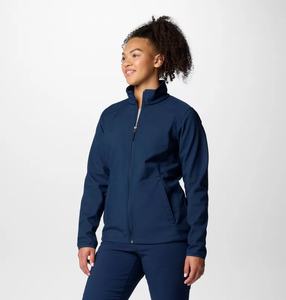 Diseño personalizado Collegiate Navy Mujeres Kruser Ridge Softshell Chaqueta Mangas completas y a prueba de viento Mujeres Running Chaquetas al aire libre - Product Image 6