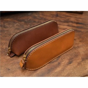 Custom Leather Makeup Pouch Handmade Personalized Premium Quality Water Resistant Eco-Friendly Modern Multi-Use <b>Storage</b> <b>Bag</b> - Product Image 4