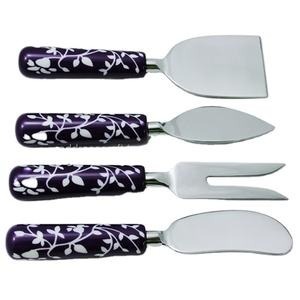 Juego de servidor de queso con mango de Latón chapado en oro elegante, utensilios de cocina para cortar queso, accesorio de cocina elegante - Product Image 5