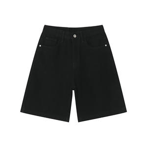 Pantalones Cortos Vaqueros de Mezclilla para Hombre, Estilo Vintage, Cinco Bolsillos, Holgados, con Botones, Lavados, Estampados, Casuales de Verano, Color Cargo - Product Image 3