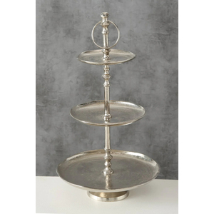 Soporte de pastel dorado Vintage, exhibición de postres de Metal de 2 niveles, decoración del hogar, pieza central, plato para servir para cualquier ocasión - Product Image 3