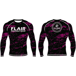 Personnalisé Durable Nylon BJJ Rash Guard Longue Protection UV Anti-UV Compression Chemise Respirant et Confortable - Product Image 5