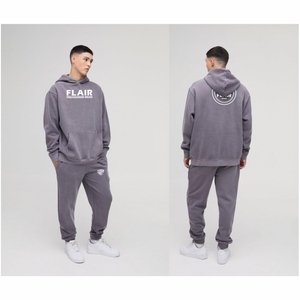 <b>Men's</b> 100% Organic Cotton <b>Pullover</b> Hoodie High Quality Thick Heavyweight Oversized Streetwear Solid Pattern Embroidery Hooded - Product Image 1