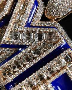 Collar de Lujo con Colgante de Letra Personalizado de Fábrica, Plata de Ley 925, Moissanita VVS, Corte Brillante, Certificado GRA, Estilo Hip Hop - Product Image 2