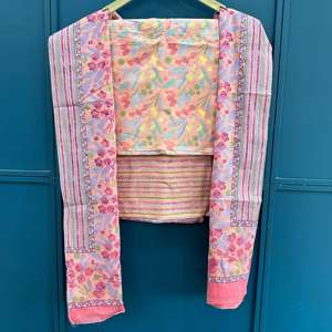 Tela de Chifón 100% Estampada en Bloque Hecha a Medida para Ropa de Mujer y Textiles para el Hogar, Traje de Chifón Estampado en Bloque con Dupatta - Product Image 1