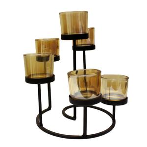 เชิงเทียนทีไลท์แฟนซีสีทอง - Product Image 1