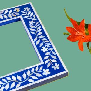 Luxury Mother of Pearl <b>Frame</b> - Handmade Sleek Design in 4x6/<b>5x7</b> Sizes (Indian Export) - Product Image 6