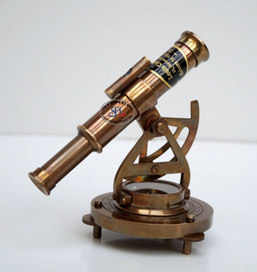 Télescope nautique Alidade avec boussole Vintage Antique avec télescope marin à collectionner nautique en laiton décor de Table de bureau - Product Image 6