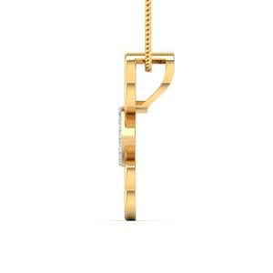 Anillo de Compromiso de Plata de Ley Chapado en Oro con Diamante Cultivado en Laboratorio de Corte Brillante en Forma de Corazón con Engaste de Bisel, Certificado por IGI, para Mujer - Product Image 4