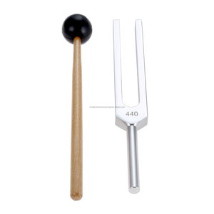 Diapason 440 Hz en alliage d'aluminium argenté, ensemble d'instruments, outil manuel de thérapie sonore médicale et vibratoire - Product Image 6
