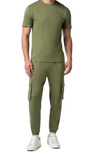 Vente en gros 100% coton polaire design personnalisé survêtements jogger deux pièces ensembles survêtements pour hommes jogging survêtement - Product Image 6