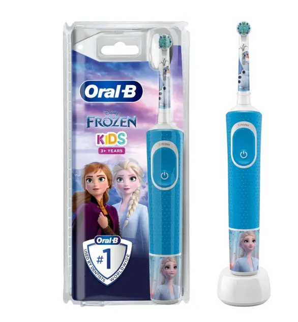 Oral-B vitalitas PRO D103 mobil listrik, sikat gigi dapat diisi ulang untuk anak laki-laki