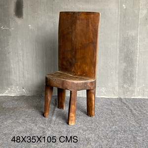 Handmade Wooden Naga <b>Chair</b> Contemporary <b>Rustic</b> PU Leather Home Furniture for Living Room Bedroom Home Office <b>Dining</b> Apartment - Product Image 4