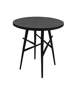<b>High</b> Quality Black Metal Accent <b>Side</b> <b>Table</b> with Trendy Design for Bedroom and Living Room Modern Wooden Furniture - Product Image 1