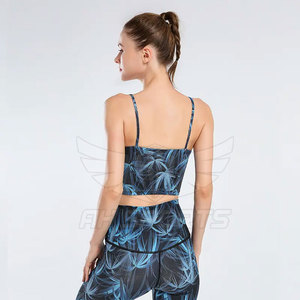 Nouveau ensemble de yoga imprimé sublimé pour femmes vente en gros de leggings de gymnastique ensemble de soutien-gorge ensemble de yoga d'entraînement pour dames - Product Image 4