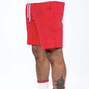 <b>Mens</b> <b>Red</b> Cotton Casual <b>Shorts</b> with Drawstring Waist Summer Streetwear - Product Image 5