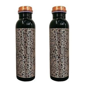 Fourmi. Bouteille en cuivre gravée 1 LTR à prix fiable, fabriquée avec soin, gravée avec élégance, compagnon idéal pour l'hydratation 1 L - Product Image 6