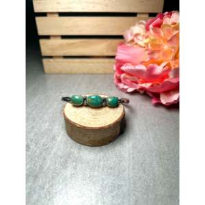 Navajo Handmade Kingman Turquoise & Sterling <b>Silver</b> <b>Cuff</b> <b>Bracelet</b> Cultural Collectible Jewelry - Product Image 1