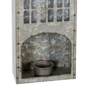 Metal House Shaped Square Eco-Friendly Handmade <b>Lantern</b> Fancy Design Home Decoration Durable Material - Product Image 4