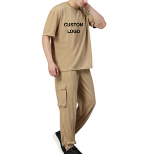 Velours côtelé écologique pour hommes taille moyenne deux pièces coton de première qualité doux respirant tenue décontractée en gros en vrac - Product Image 1