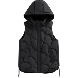 2025 Women's Cropped Fluffy Puffer Waistcoat Soft Waterproof Winter Vest Vintage Cropped Fluffy Puffer Sleeveless Cotton - Product Image 1