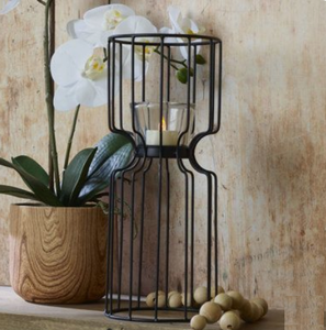 เชิงเทียนโลหะเหล็กสีดำสำหรับตกแต่งต้นคริสต์มาสเชิงเทียนสำหรับตกแต่งประตูของตกแต่งบนโต๊ะ - Product Image 1