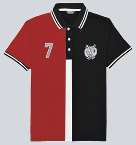 Cotton Breathable Plus Size Embroidered Logo Mens for <b>Shirt</b> <b>Royal</b> <b>Blue</b> Button Short Sleeve Panel Design - Product Image 3