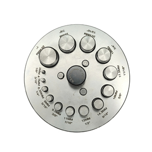 <b>Round</b> Shape Disc Cutter Set of 14 Punches for Jewelry Making Metal Stamping Cutting Tool Item No. GS589U-03 - Product Image 1