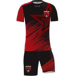 Uniformes de rugby rouge et noir conçus sur mesure avec un tissu respirant et une durabilité améliorée, idéaux pour les matchs de rugby intenses - Product Image 5