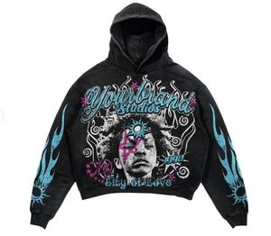 Personalizable 100% algodón para hombre de gran tamaño pulóver sudaderas con capucha XS ODM a granel estampado liso Puff estampado Casual temporada otoño con capucha - Product Image 4