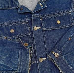 Alta calidad pesado viejo vintage ACIS lavado casual ropa de trabajo lavada chaqueta de mezclilla para los hombres - Product Image 6