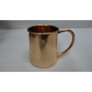 แก้วทองแดงบริสุทธิ์มีด้ามจับทองเหลือง,แก้วทองแดงคุณภาพสูงดีไซน์เนอร์ทองแดงบริสุทธิ์พร้อมเคลือบแล็กเกอร์เคลือบอาหาร - Product Image 2